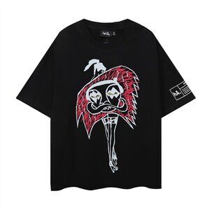 Haculla Black Round Neck Short Sleeves